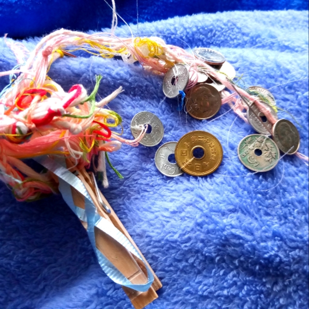 Stack of coin chime